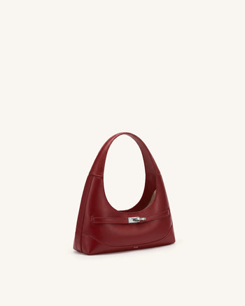 Noelle Sac porté épaule ceinturé - Bordeaux foncé