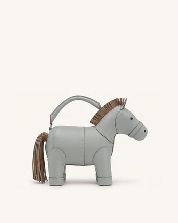 Harper Sac à main à poignée supérieure Horse - Gris