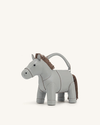 Harper Sac à main à poignée supérieure Horse - Gris