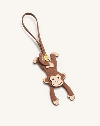 Breloque de sac Singe suspendu - Marron