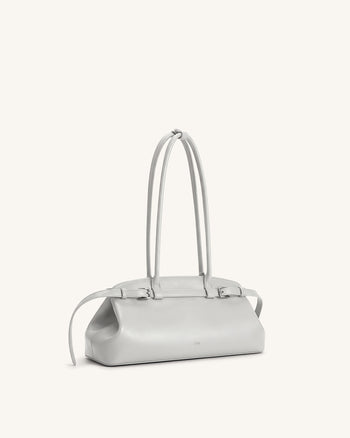Arden Sac à bandoulière est-ouest avec détail ceinture - Gris clair