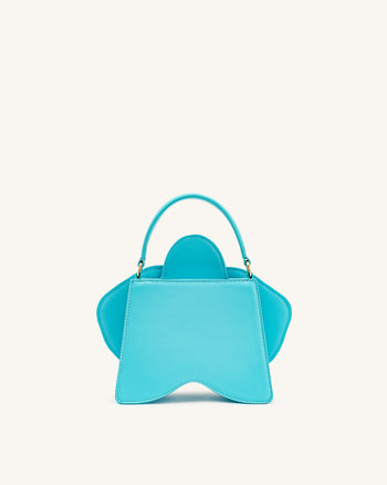 Flora Sac à poignée supérieure en forme d'orchidée - Rose Bleu
