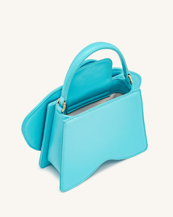 Flora Sac à poignée supérieure en forme d'orchidée - Rose Bleu