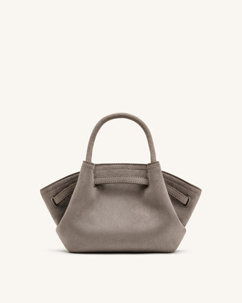 Mini sac cabas en similicuir Hana - Gris