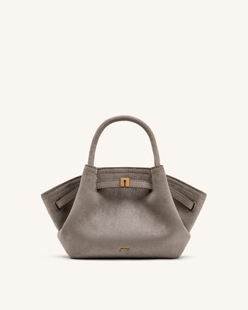 Mini sac cabas en similicuir Hana - Gris