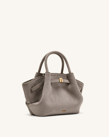 Mini sac cabas en similicuir Hana - Gris