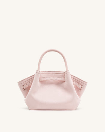 Mini sac cabas en similicuir Hana - Rose