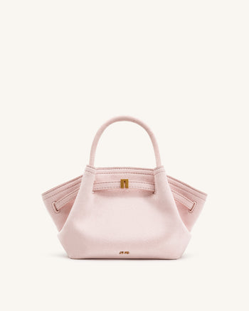 Mini sac cabas en similicuir Hana - Rose