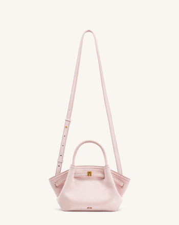 Mini sac cabas en similicuir Hana - Rose