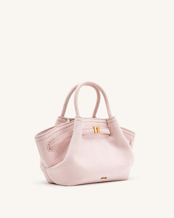 Mini sac cabas en similicuir Hana - Rose