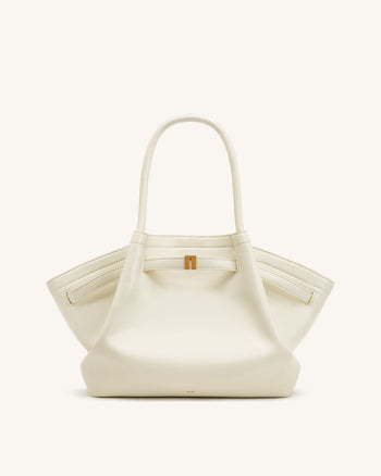Sac cabas moyen Hana - Blanc cassé