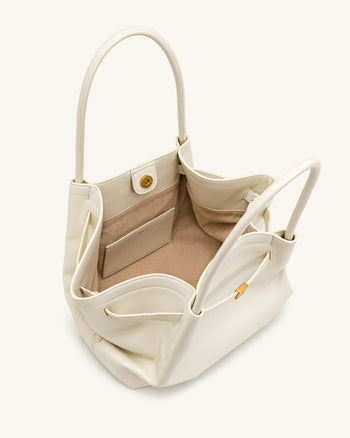 Sac cabas moyen Hana - Blanc cassé