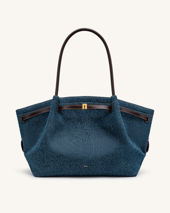 Hana Grand sac cabas - Jean bleu foncé