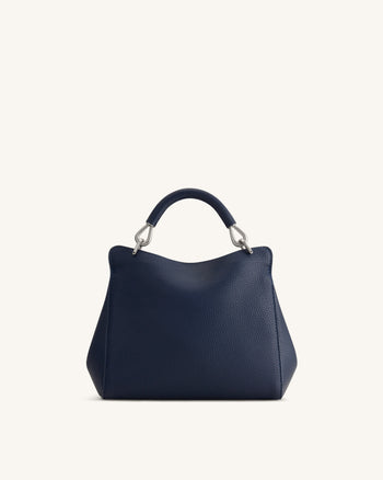 Lucia Sac à main classique à poignée supérieure - Bleu marine