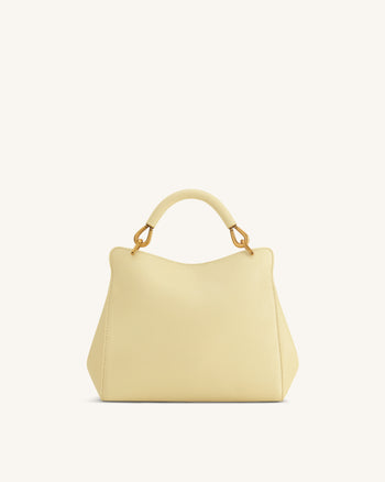 Lucia Sac à main classique à poignée supérieure - Jaune clair