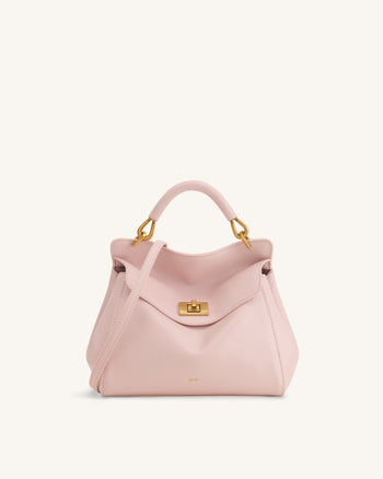 Lucia Sac à main classique à poignée supérieure - Rose