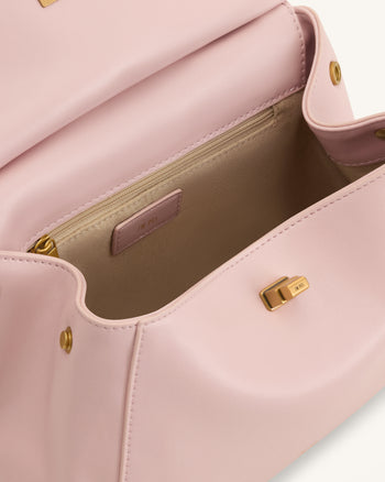 Lucia Sac à main classique à poignée supérieure - Rose