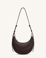 Sac Bandoulière Sharon Tressé - Marron Café
