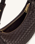 Sac Bandoulière Sharon Tressé - Marron Café