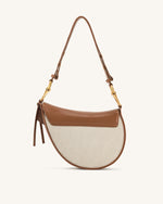 Sac bandoulière Ashlie - Toile marron