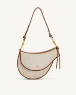 Sac bandoulière Ashlie - Toile marron