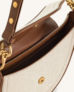 Sac bandoulière Ashlie - Toile marron