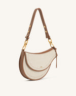 Sac bandoulière Ashlie - Toile marron