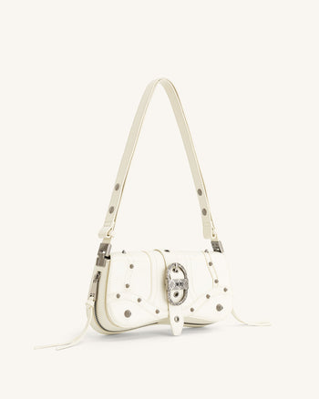 Le sac à bandoulière écrasé Joy - Blanc