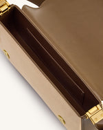 Joy Sac à bandoulière en faux daim - Brun kaki