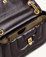 Tina Sac bandoulière matelassé - Brun profond