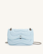 Sac bandoulière matelassé Tina - Bleu