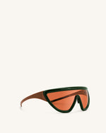 Lunettes de soleil à monture D Angelica - Vert