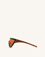 Lunettes de soleil à monture D Angelica - Vert