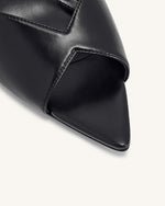 Ellie Mules à talon sphérique – Noir