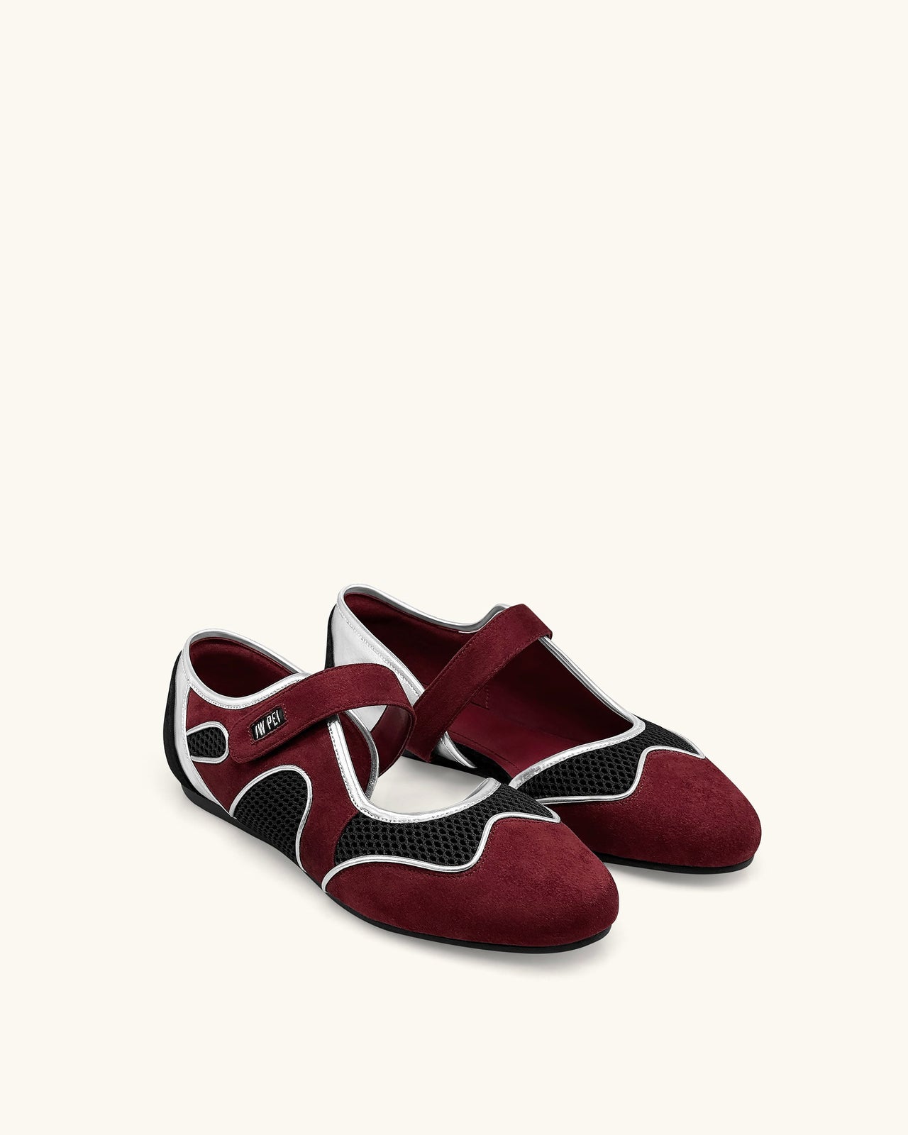 Zoe Ballerines Mary Janes – Bordeaux Noir