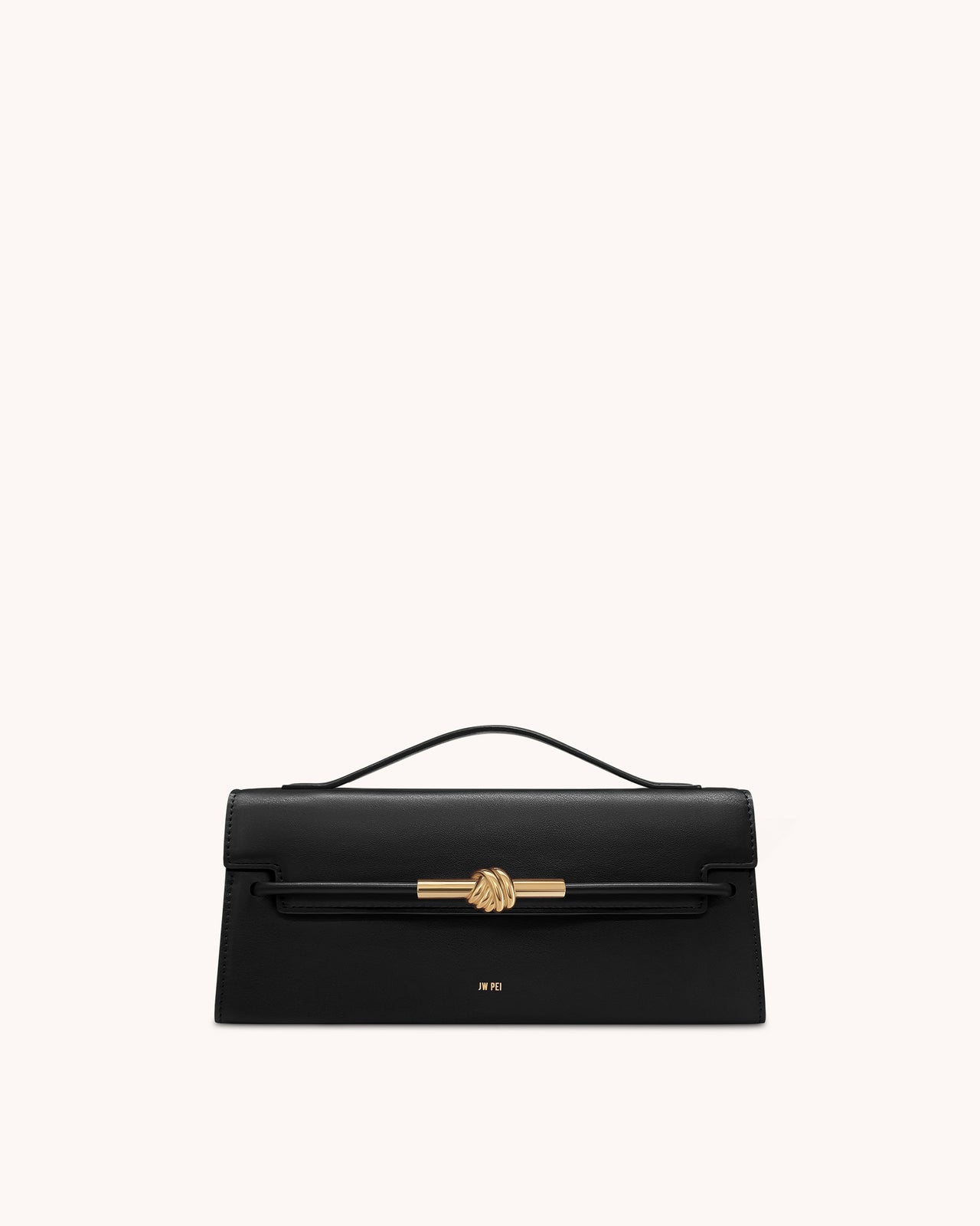 Sac à anse supérieure Nœud de corde métallique Lena - Noir