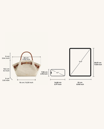 Sac Mini Tote Hana - Toile Marron