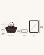 Sac Mini Tote Hana - Marron Foncé