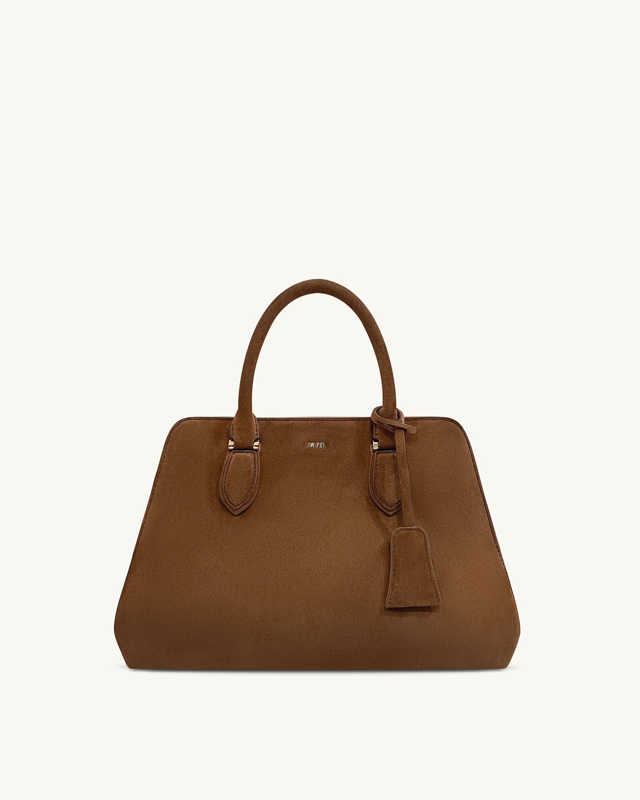 Sac Tote Lara en Suède Synthétique - Marron