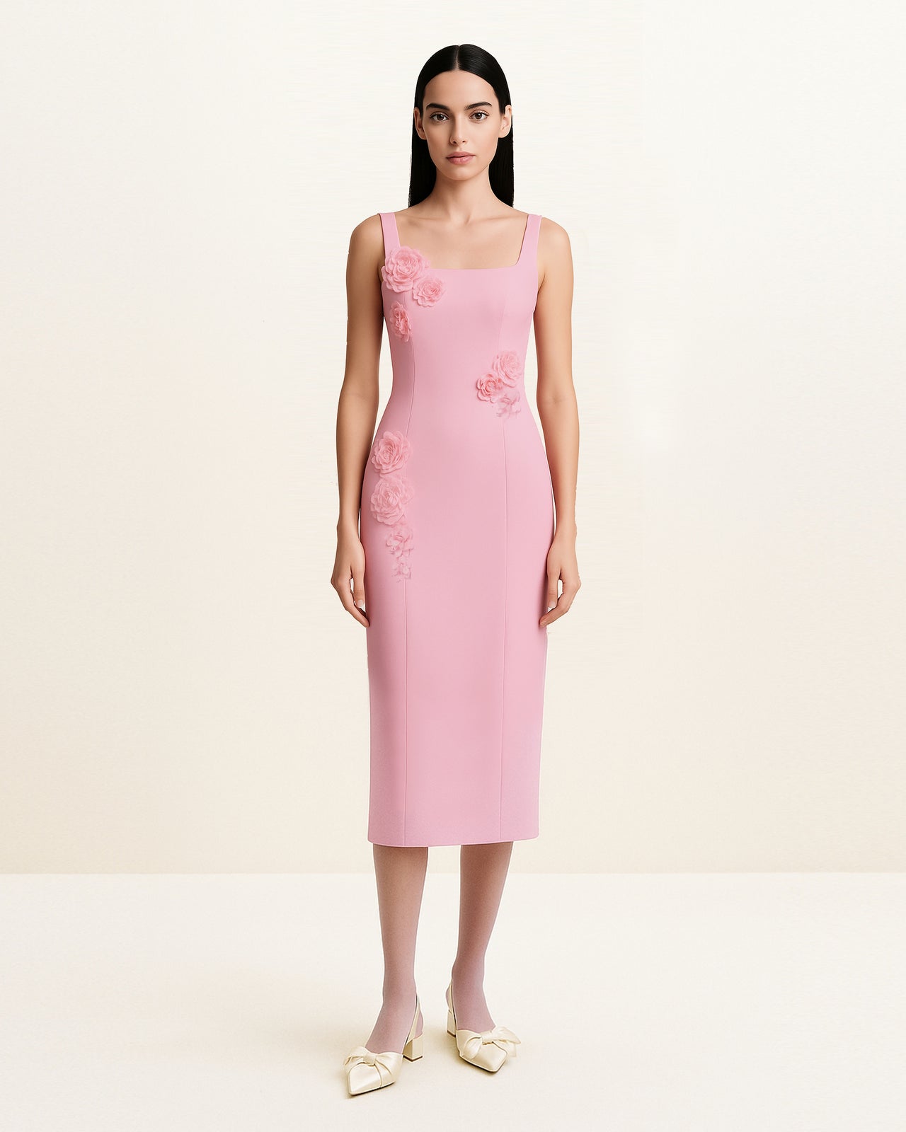 Robe fourreau Garden Grace – Rose