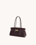 Sac épaule Yara – Rouge foncé