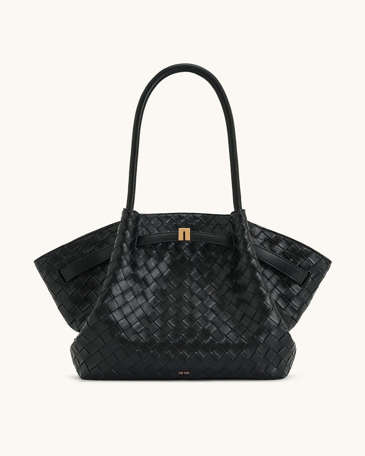 Hana Grand sac fourre-tout texture tissée - Noir