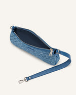 Sac Bandoulière Eva - Tissu Denim Bleu