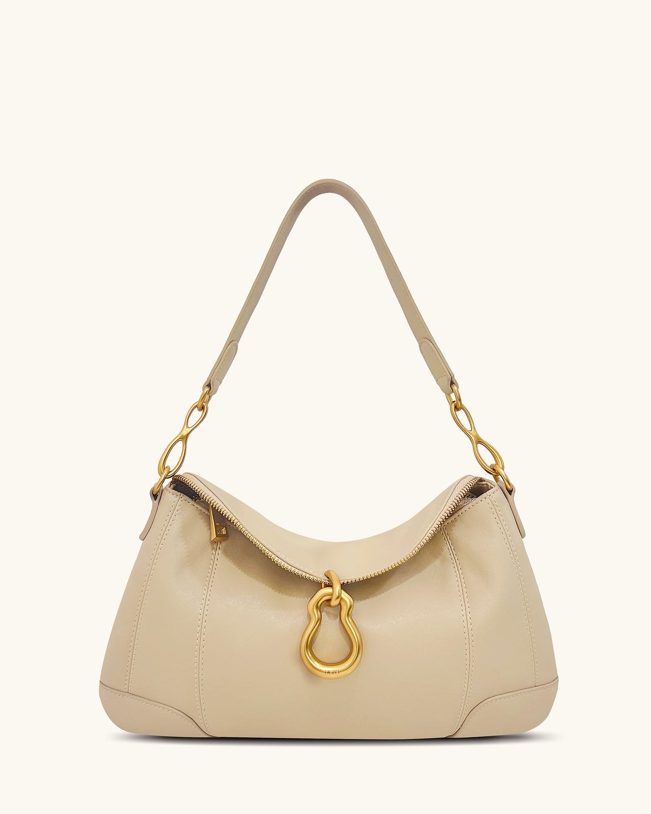 Sac bandoulière Jayla orné d’un pendentif en métal – Kaki