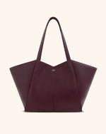 Sac cabas grande capacité Kiana – Bordeaux foncé