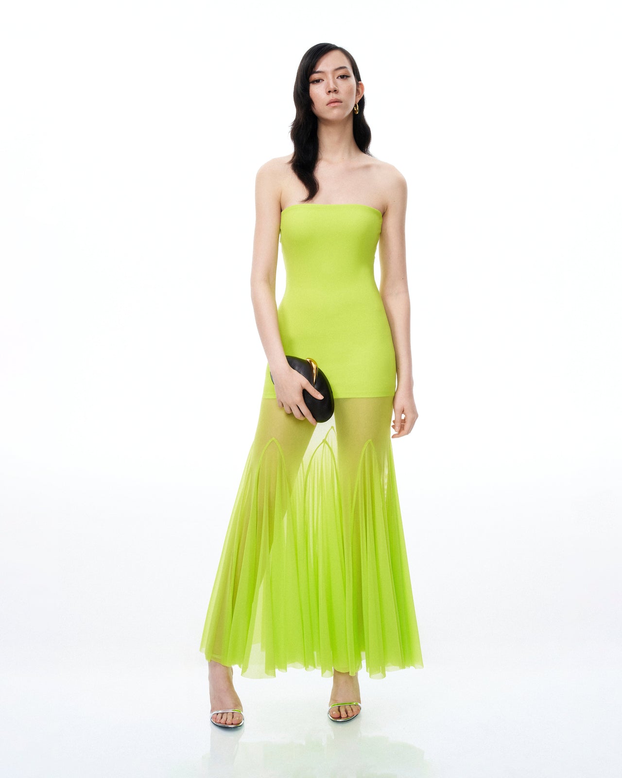 Robe en mesh Thalassa – Vert citron