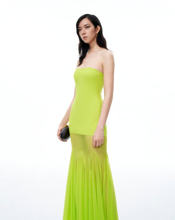 Robe en mesh Thalassa – Vert citron