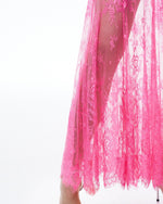 Robe en dentelle florale Evadne – Rose