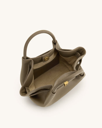 Mini sac cabas Hana - Gris boue