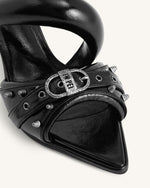 Mule cloutée Sara - Noir